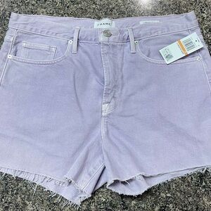 NWT-Frame Jean shorts, lavender color, Le Brigette short, size 29